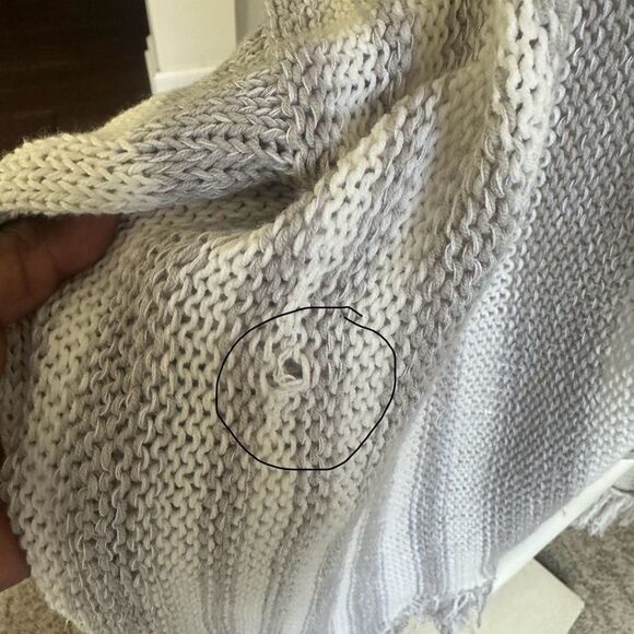 Wooden Ships Lightweight Fringed Cardigan Sweater XS - Picture 5 of 8